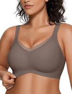 Brianna Wireless Full Coverage Support Bra | B-J Cup
