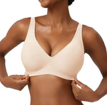 Amanda Wireless Deep V T-Shirt Bra