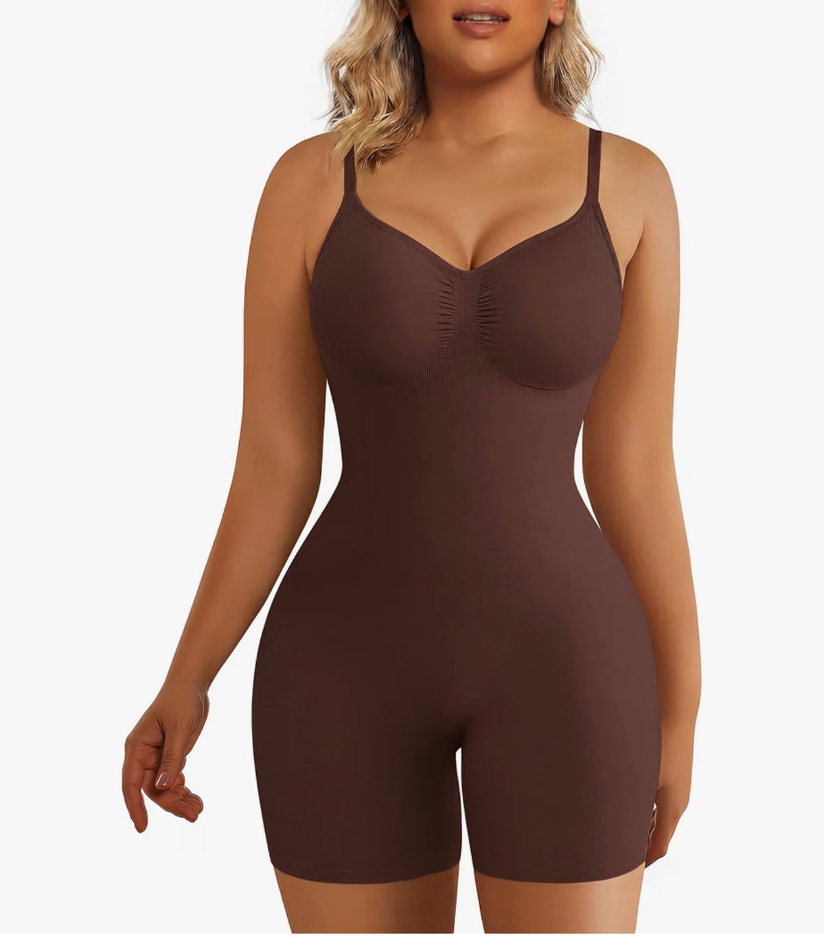CurveMaster® Tummy Control Seamless Mid Thigh Bodysuit