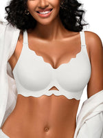 Ramona Wireless V-Scalloped Push Up Bra | B-J Cup