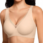 Pauline Deep V Wireless Support Bra | B-J Cup