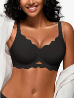 Ramona Wireless V-Scalloped Push Up Bra | B-J Cup