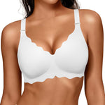 Donika Scalloped Wireless Support Bra