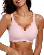 Sasha Scalloped V-Neck Wireless Bra