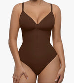 Flexifit® Tummy Control Seamless Zip-Up Short Bodysuit