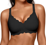 Donika Scalloped Wireless Support Bra