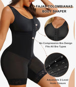 DreamShaper® Full Body Hooked Faja Bodysuit with Zipper Crotch