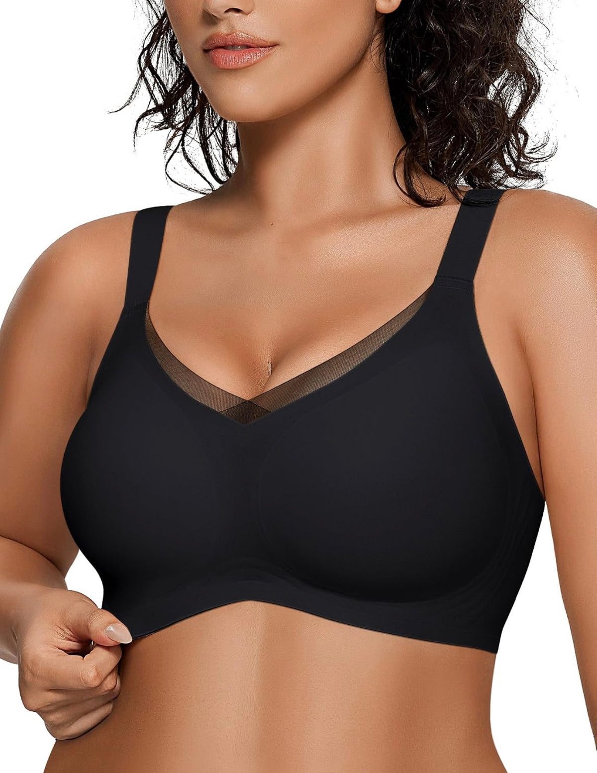 Brianna Wireless Full Coverage Support Bra | B-J Cup