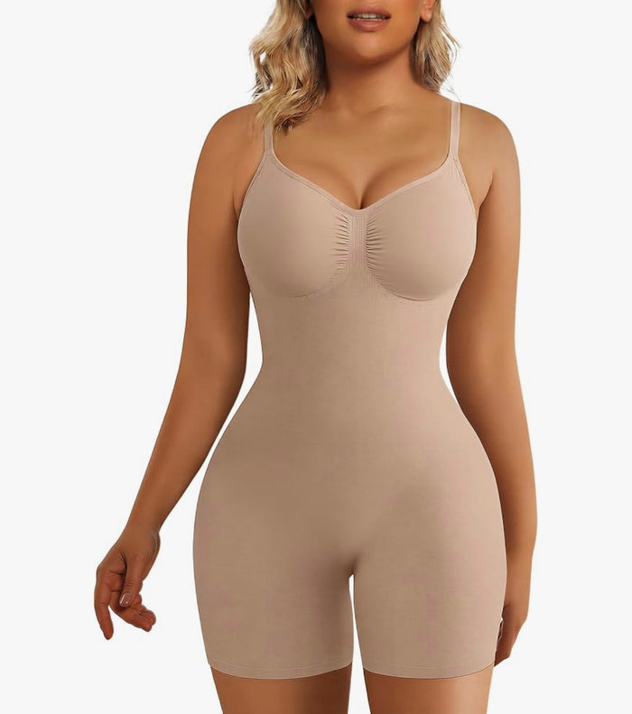 CurveMaster® Tummy Control Seamless Mid Thigh Bodysuit