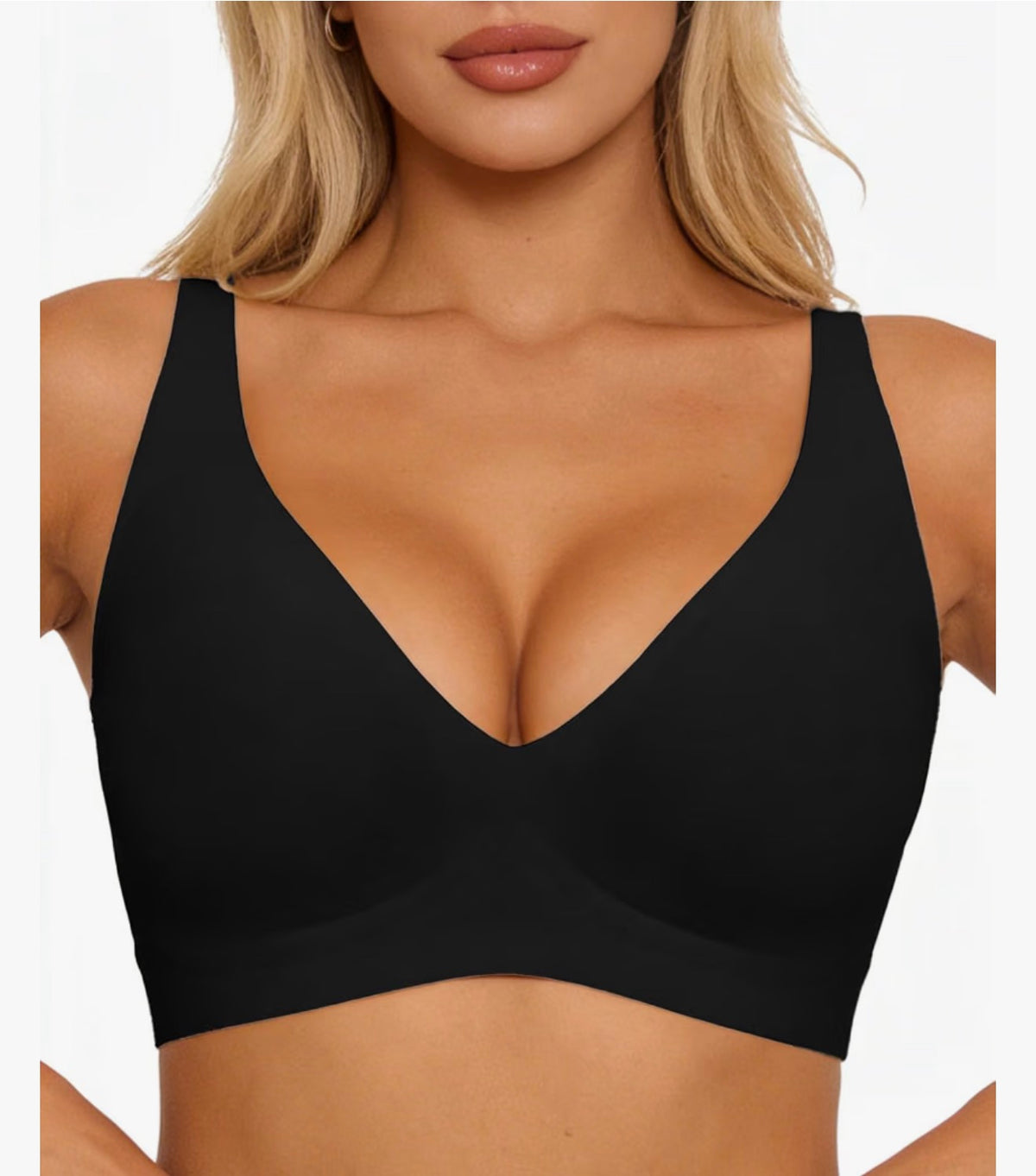 Amanda Wireless Deep V T-Shirt Bra