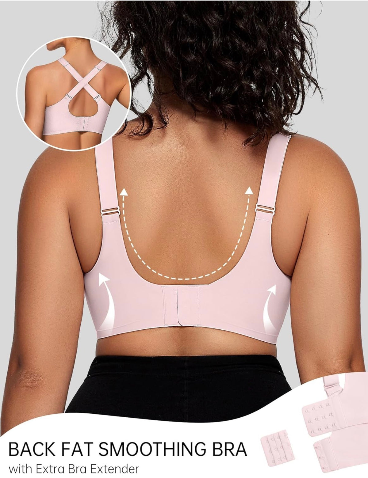 Brianna Wireless Full Coverage Support Bra | B-J Cup