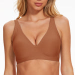 Amanda Wireless Deep V T-Shirt Bra| B-J Cup