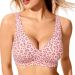 Amanda Wireless Deep V T-Shirt Bra| B-J Cup