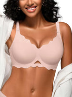Ramona Wireless V-Scalloped Push Up Bra | B-J Cup