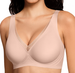 Pauline Deep V Wireless Support Bra | B-J Cup